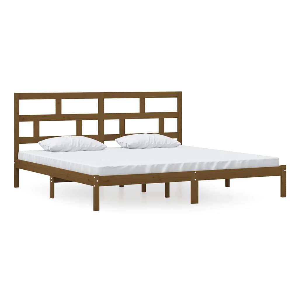 Okvir za krevet od masivne borovine boja meda 200 x 200 cm