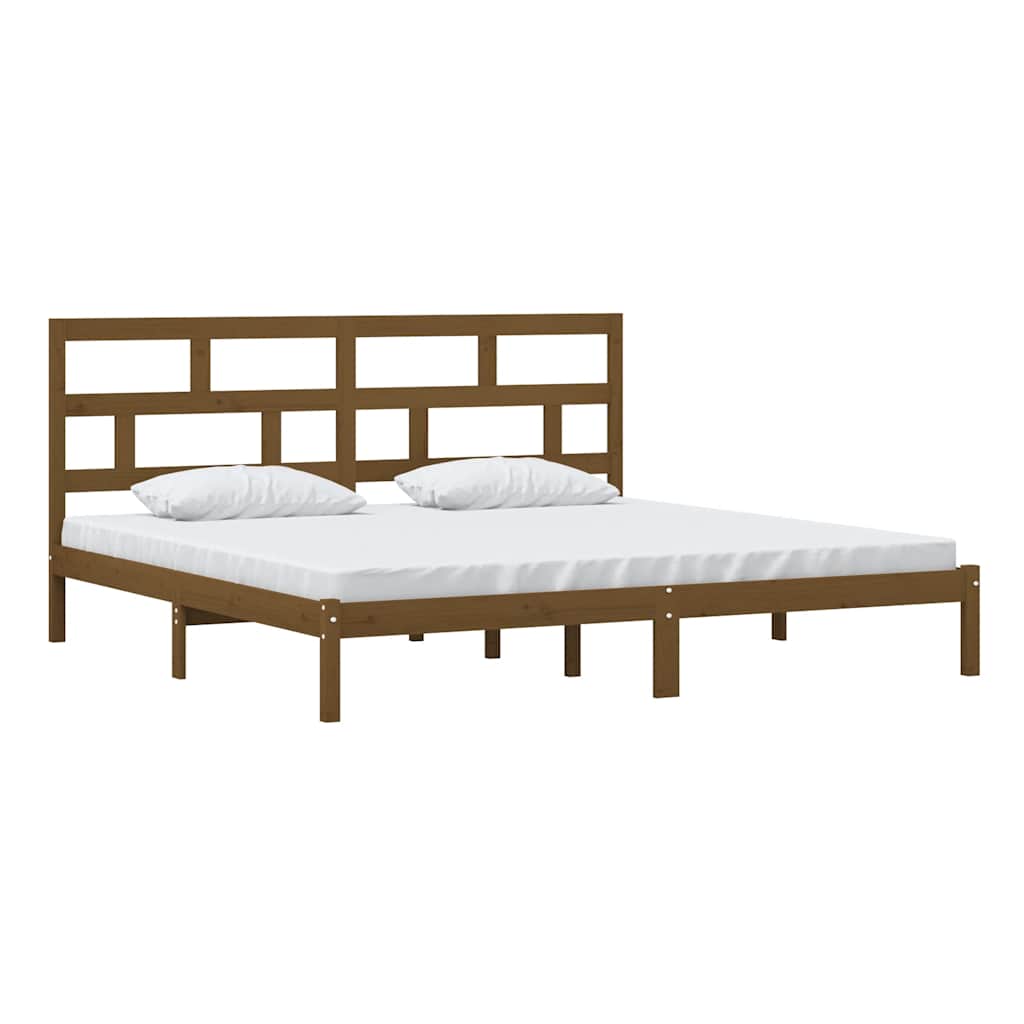 Okvir za krevet od masivne borovine boja meda 200 x 200 cm