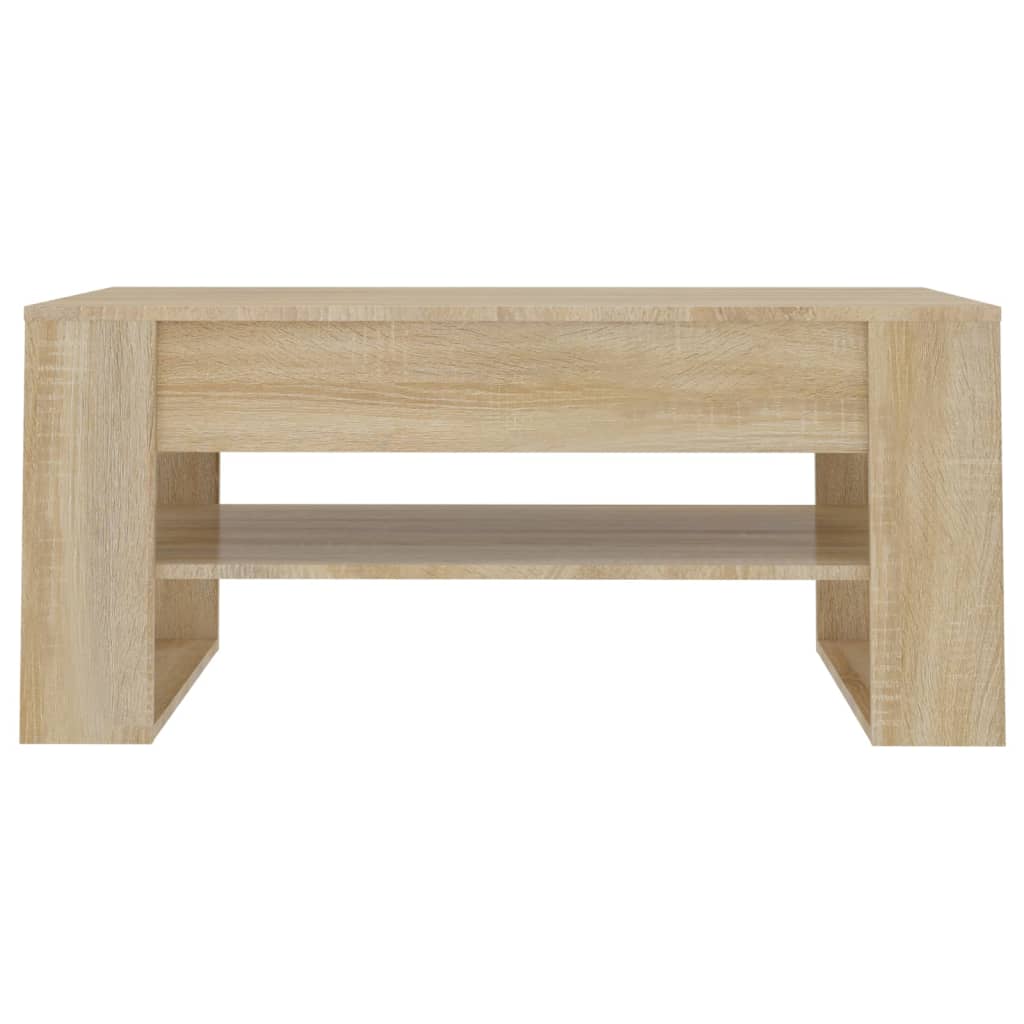 Stolić za kavu boja hrasta 102x55x45 cm konstruirano drvo