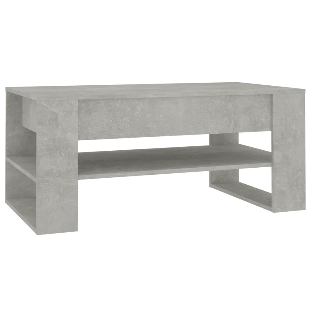 Stolić za kavu boja betona 102 x 55 x 45 cm konstruirano drvo