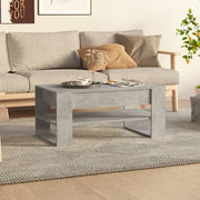 Stolić za kavu boja betona 102 x 55 x 45 cm konstruirano drvo