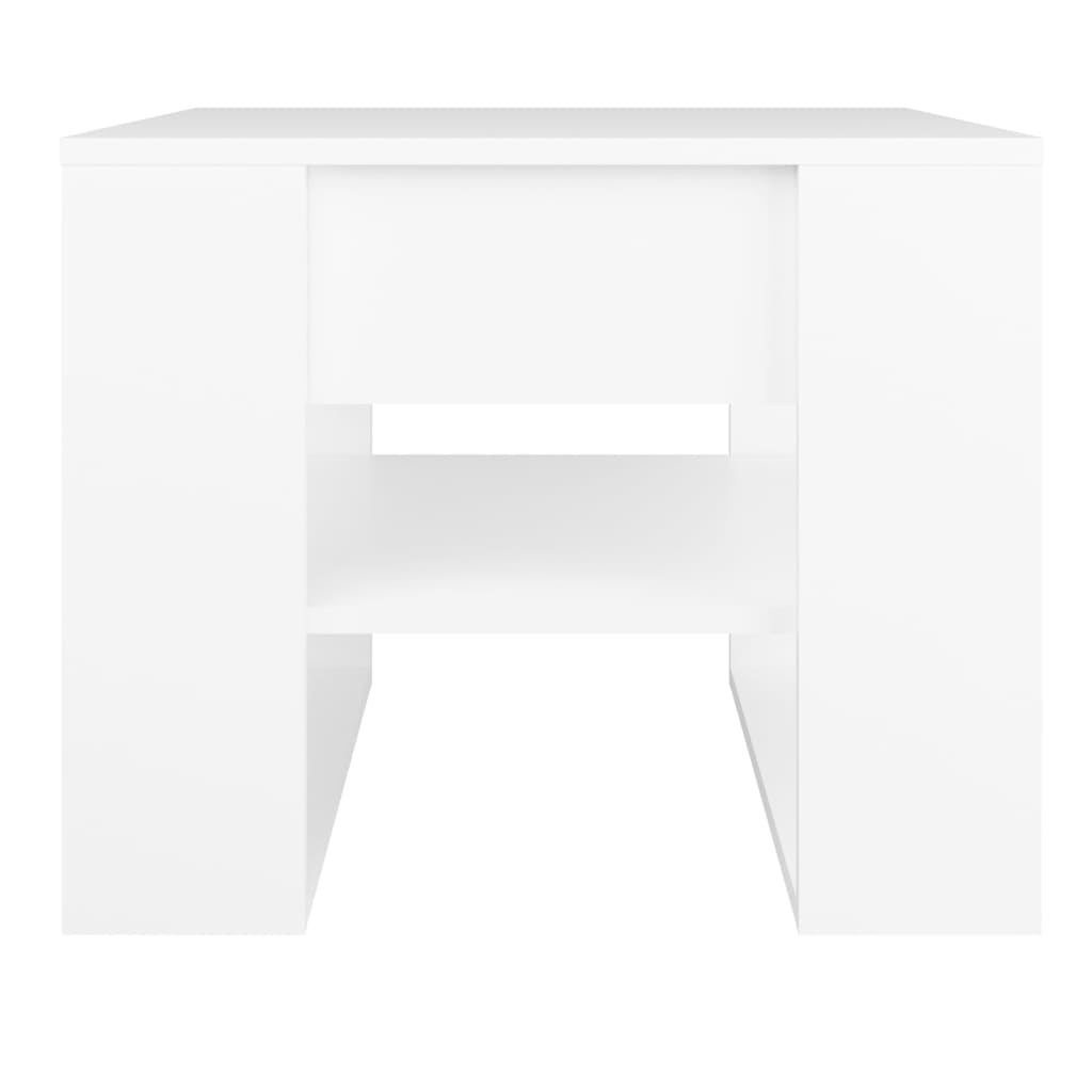 Stolić za kavu bijeli 55,5x55x45 cm od konstruiranog drva