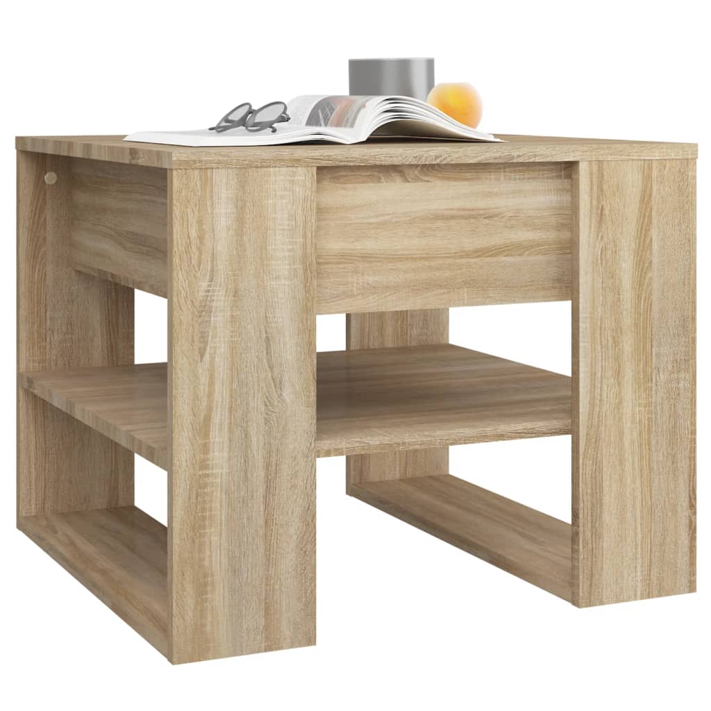 Stolić za kavu boja hrasta 55,5x55x45 cm konstruirano drvo