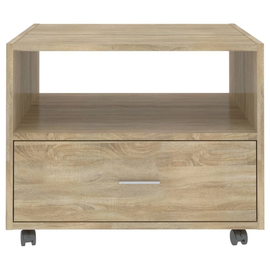 Stolić za kavu boja hrasta 55x55x40 cm konstruirano drvo