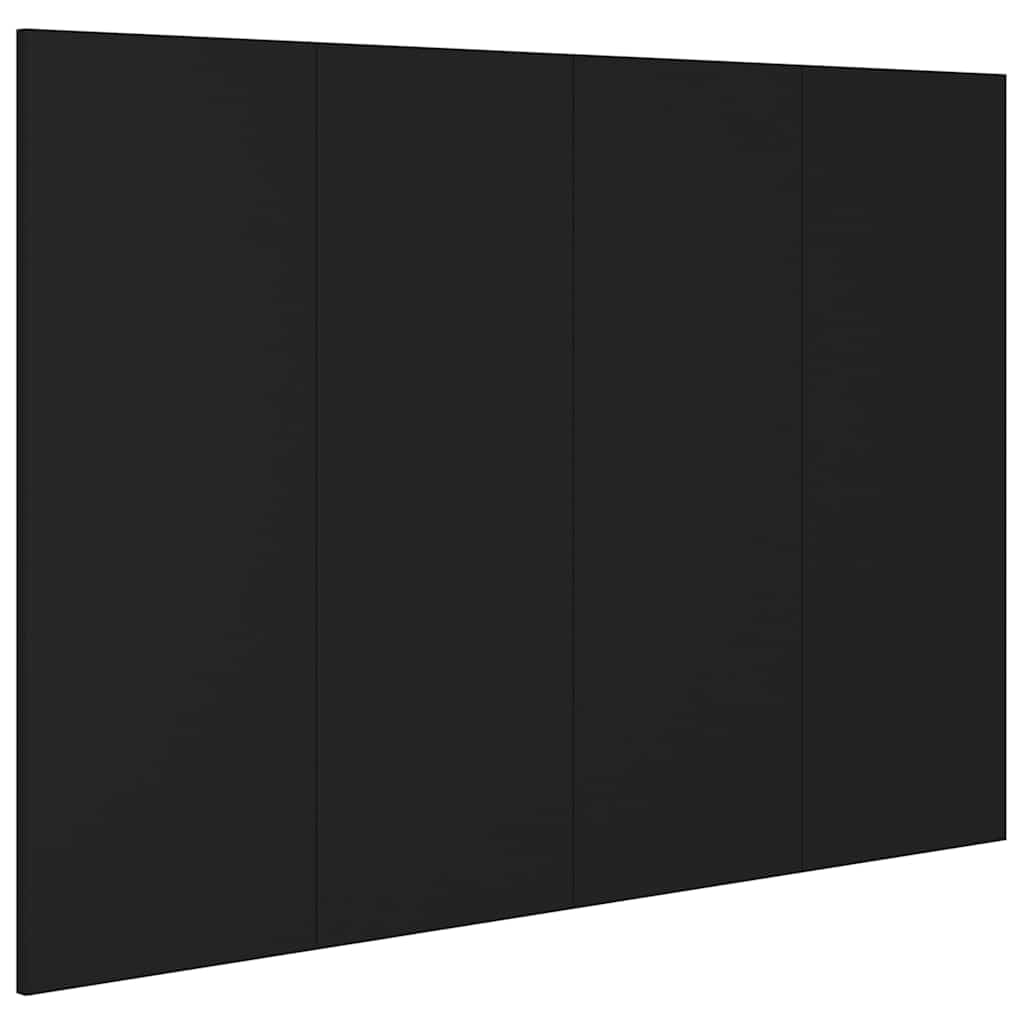 Uzglavlje za krevet crno 120x1,5x80 cm od konstruiranog drva