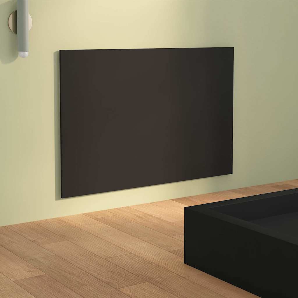 Uzglavlje za krevet crno 120x1,5x80 cm od konstruiranog drva
