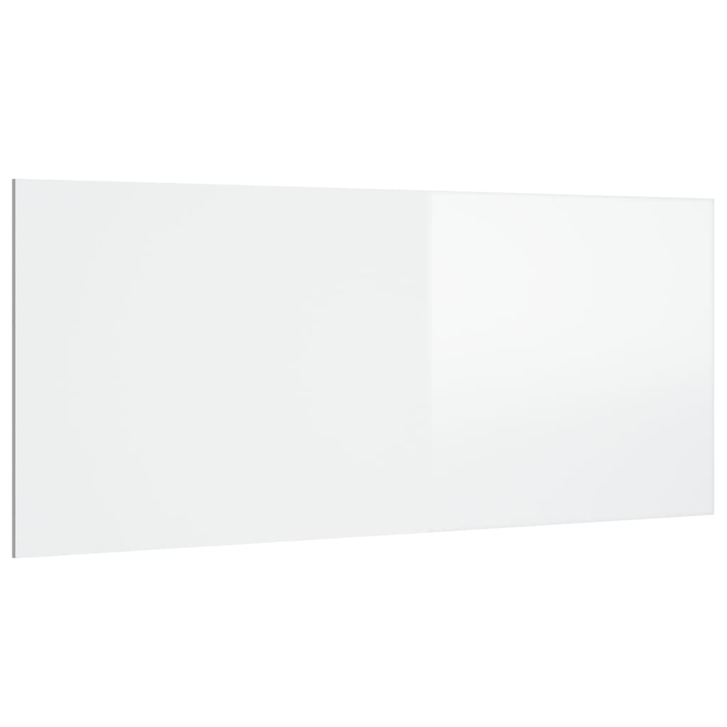 Uzglavlje za krevet visoki sjaj bijelo 200 x 1,5 x 80 cm drveno