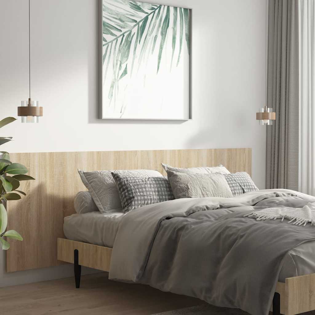 Uzglavlje za krevet boja hrasta sonome 240 x 1,5 x 80 cm drveno