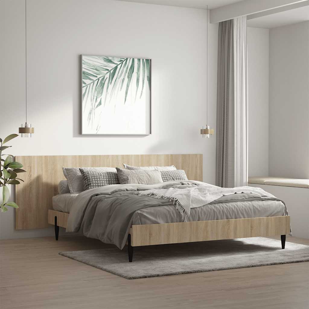 Uzglavlje za krevet boja hrasta sonome 240 x 1,5 x 80 cm drveno