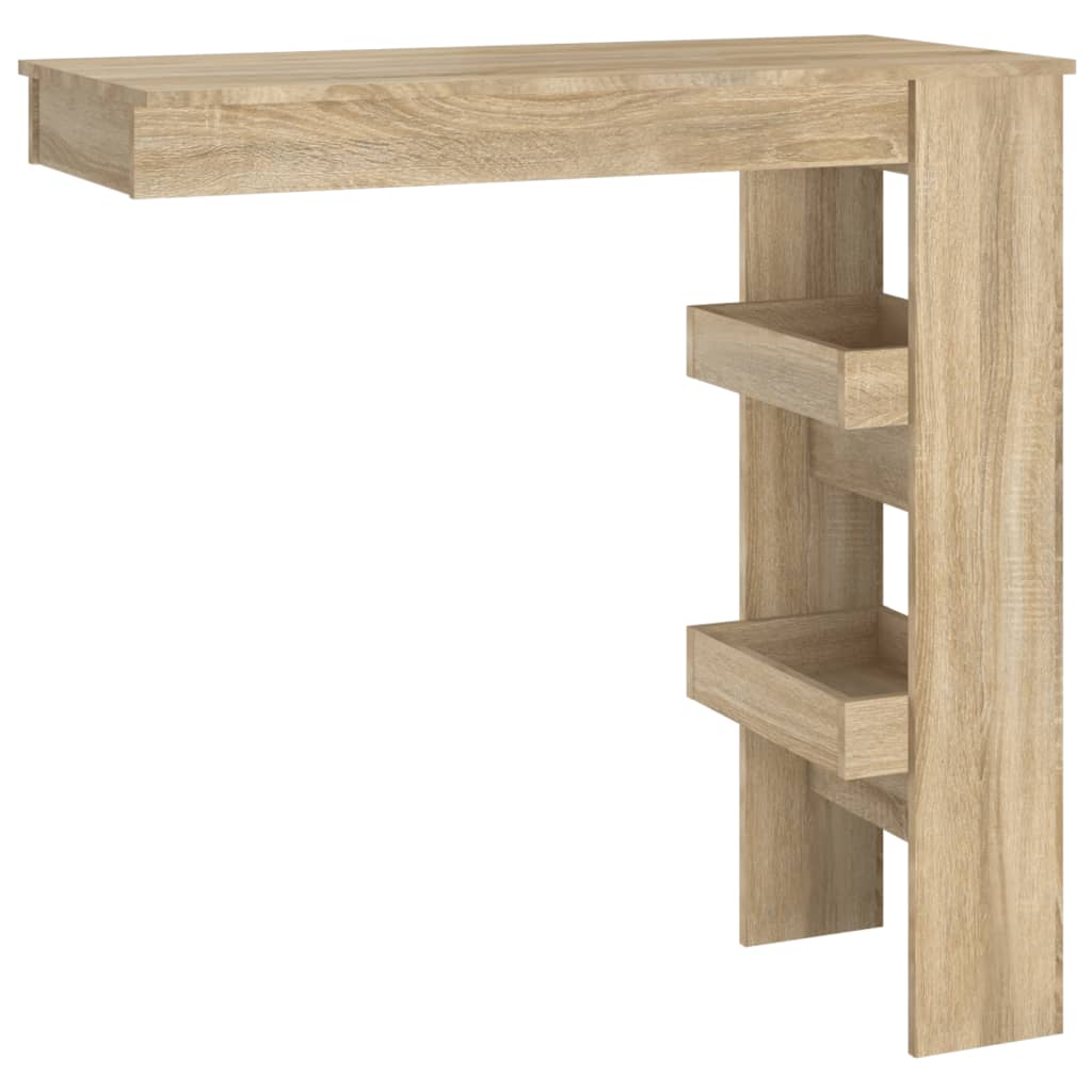 Zidni barski stol boja hrasta 102x45x103,5 cm konstruirano drvo