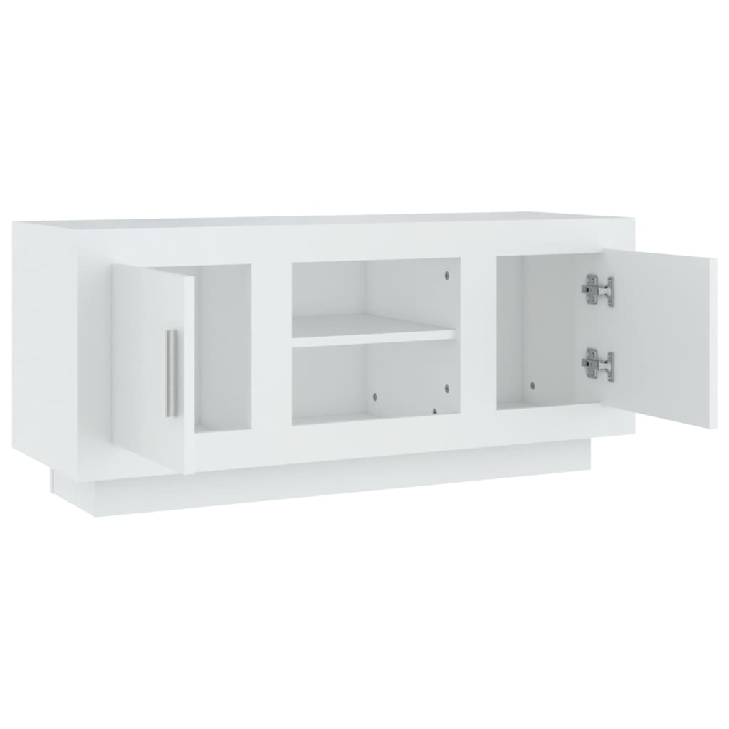 TV ormarić bijeli 102 x 35 x 45 cm od konstruiranog drva