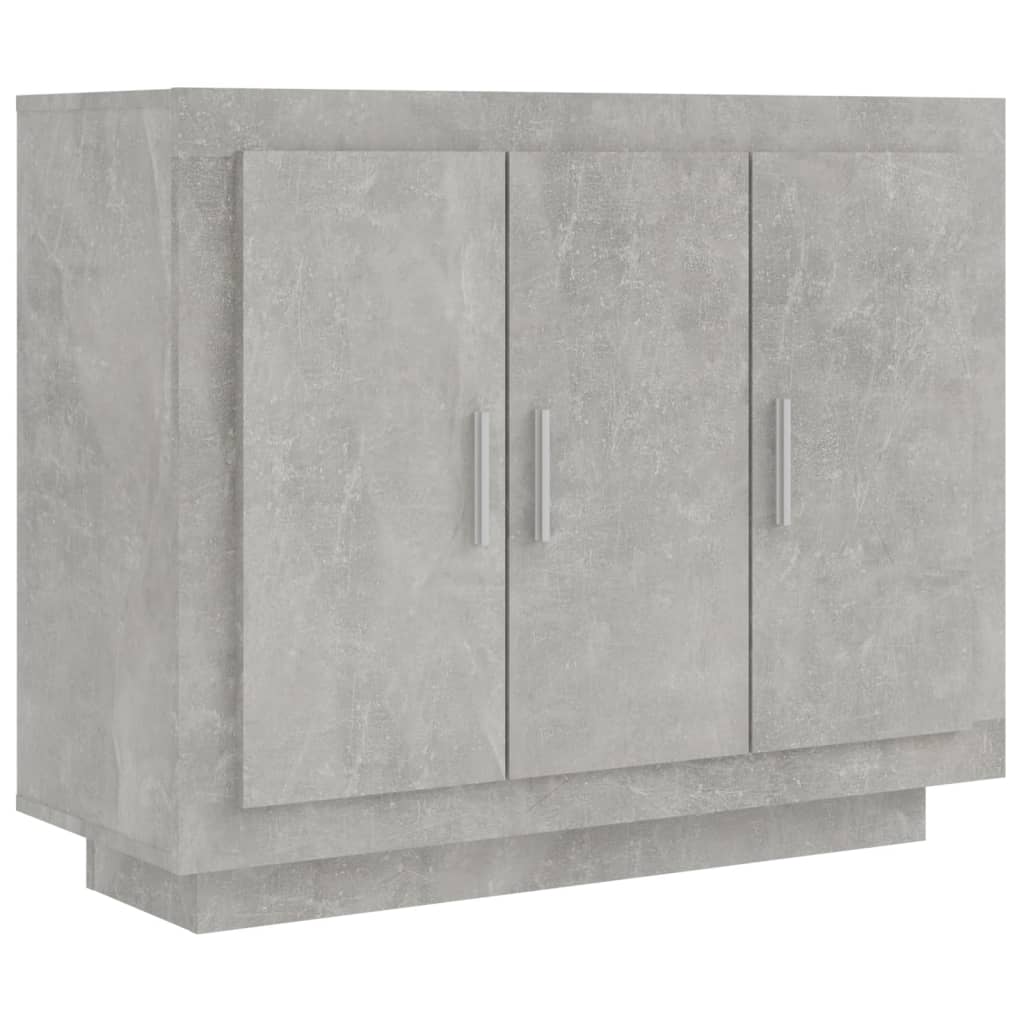 Komoda siva boja betona 92x35x75 cm od konstruiranog drva
