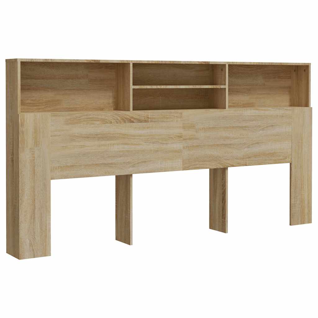 Uzglavlje s ormarićem boja hrasta sonome 200 x 19 x 103,5 cm