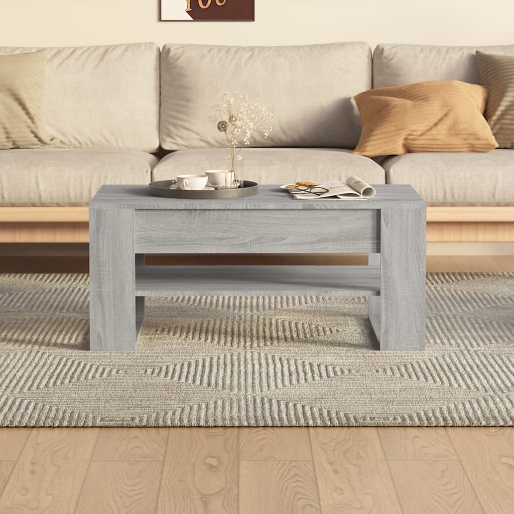 Stolić za kavu boja hrasta 102x55x45 cm konstruirano drvo
