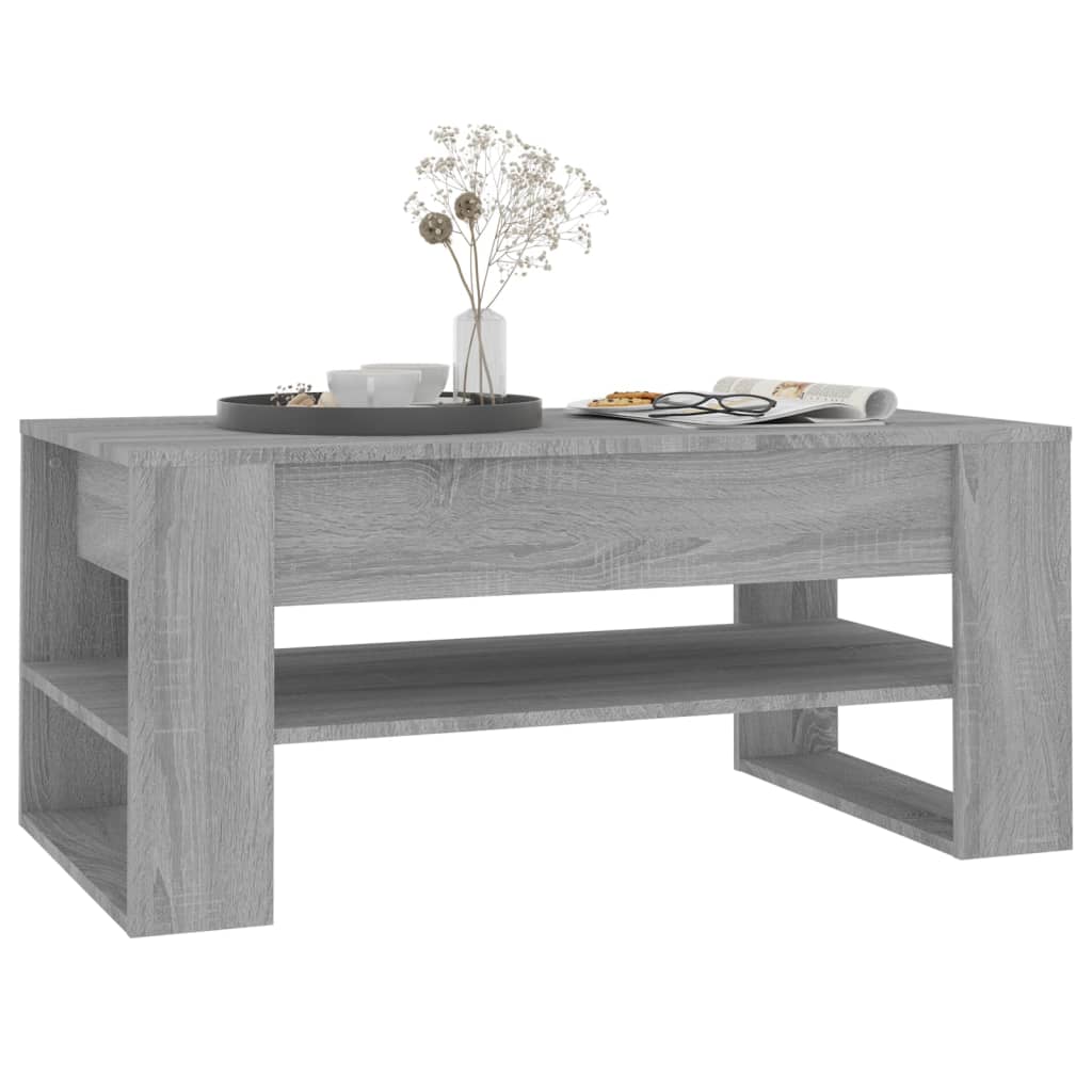 Stolić za kavu boja hrasta 102x55x45 cm konstruirano drvo