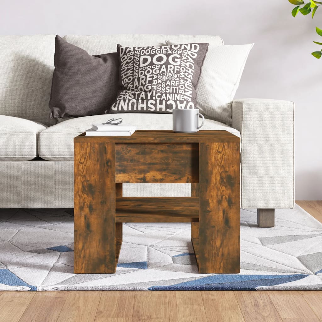 Stolić za kavu boja hrasta 55,5x55x45 cm konstruirano drvo