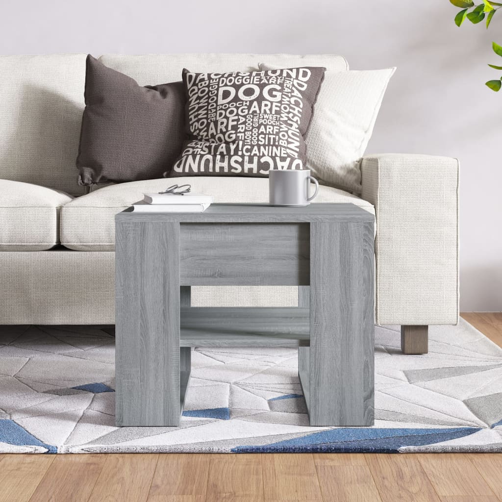 Stolić za kavu boja hrasta 55,5x55x45 cm konstruirano drvo