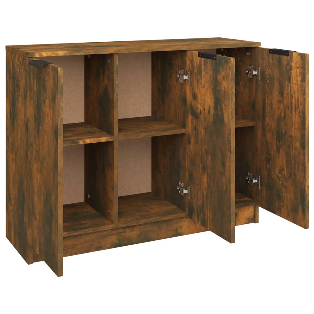 Komoda boja dimljenog hrasta 90,5x30x70 cm konstruirano drvo
