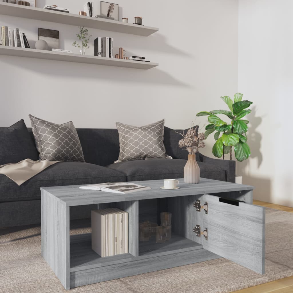 Stolić za kavu boja hrasta 102x50x36 cm konstruirano drvo