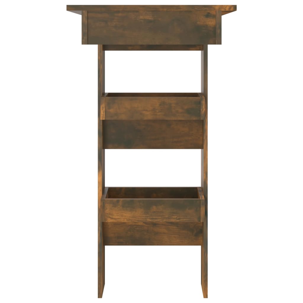 Zidni barski stol boja hrasta 102x45x103,5 cm konstruirano drvo
