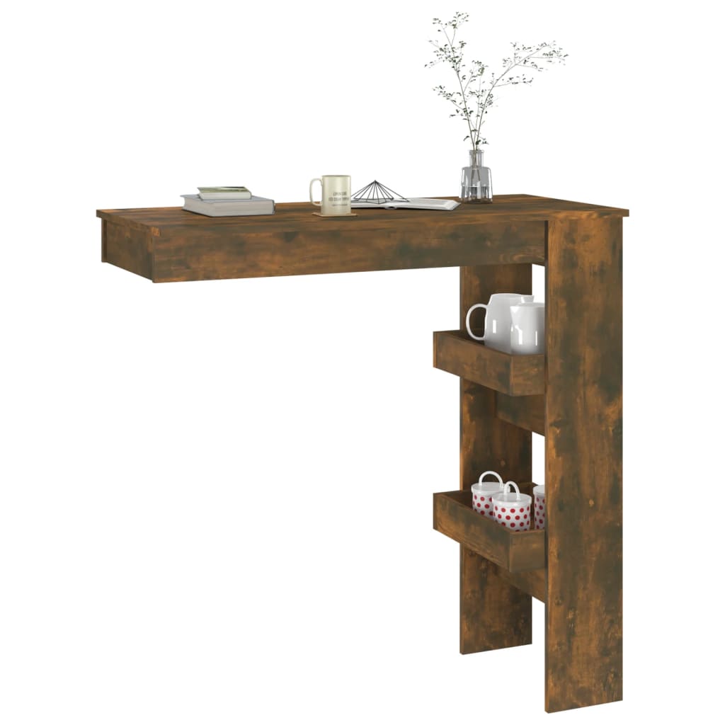 Zidni barski stol boja hrasta 102x45x103,5 cm konstruirano drvo
