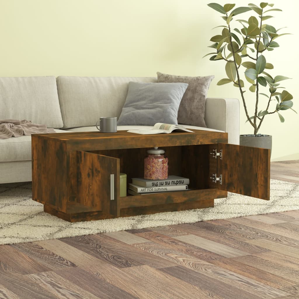 Stolić za kavu boja hrasta 102x50x45 cm konstruirano drvo