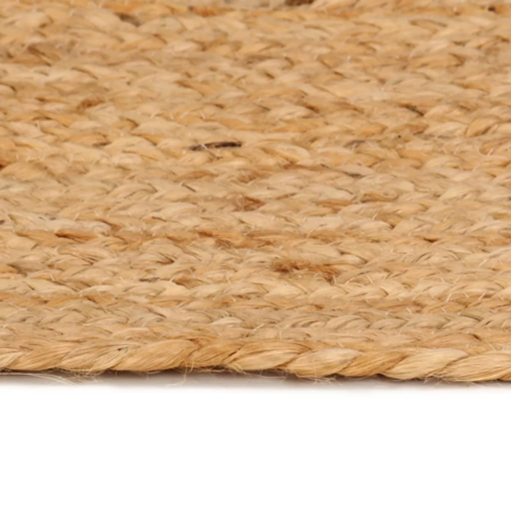 Ukrasni pleteni tepih od jute 210 cm okrugli