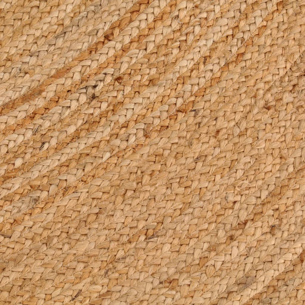 Ukrasni pleteni tepih od jute 210 cm okrugli
