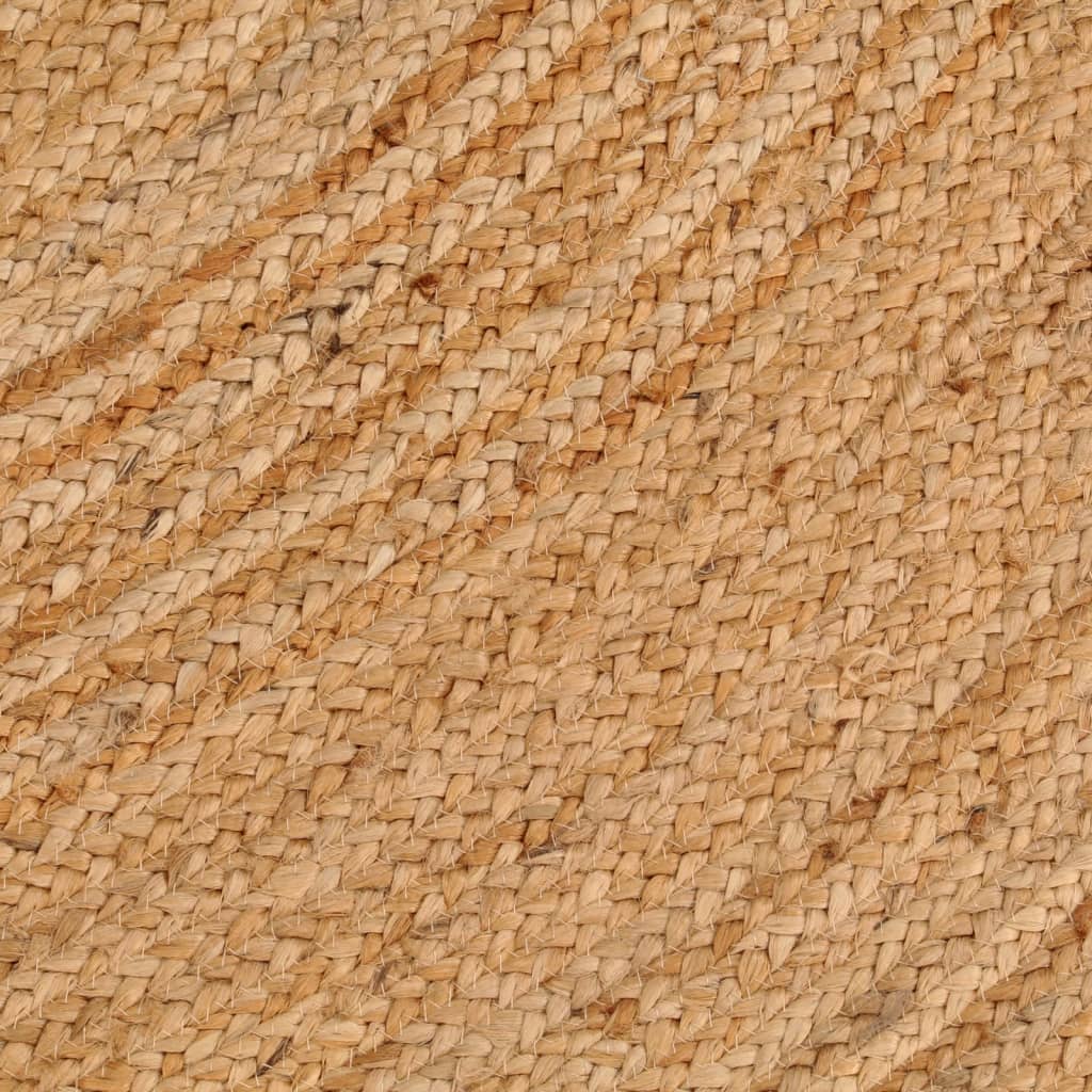 Ukrasni pleteni tepih od jute 240 cm okrugli