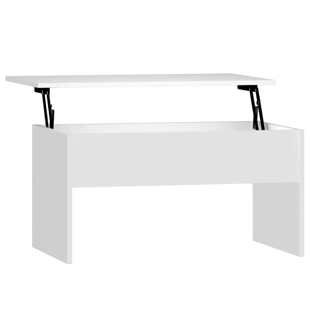 Stolić za kavu bijeli 80 x 50,5 x 41,5 cm od konstruiranog drva