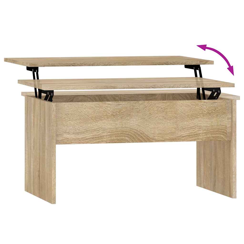 Stolić za kavu boja hrasta 80x50,5x41,5 cm konstruirano drvo