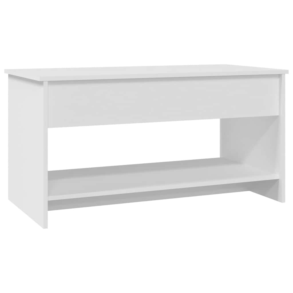 Stolić za kavu bijeli 102x50x52,5 cm od konstruiranog drva