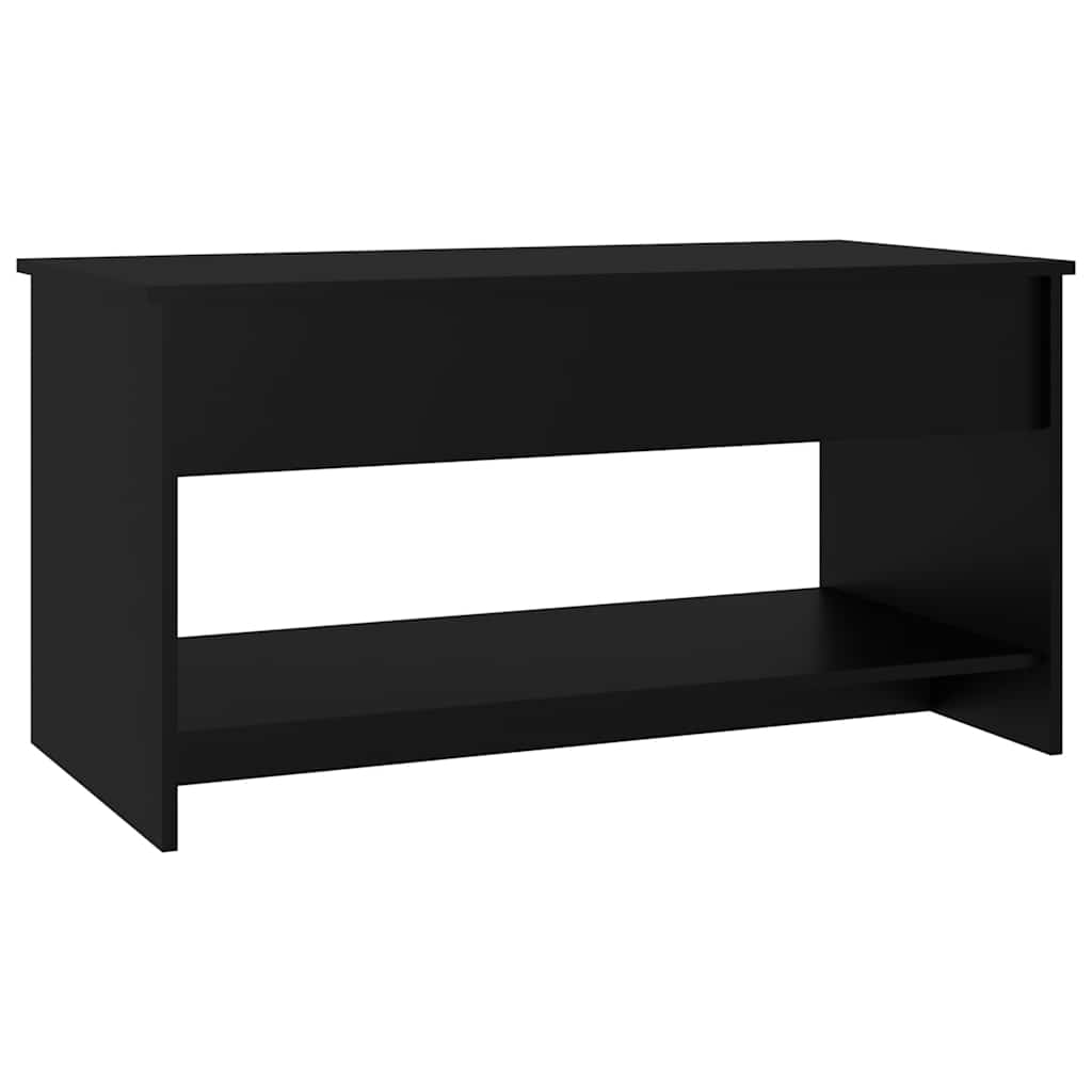 Stolić za kavu crni 102 x 50 x 52,5 cm od konstruiranog drva