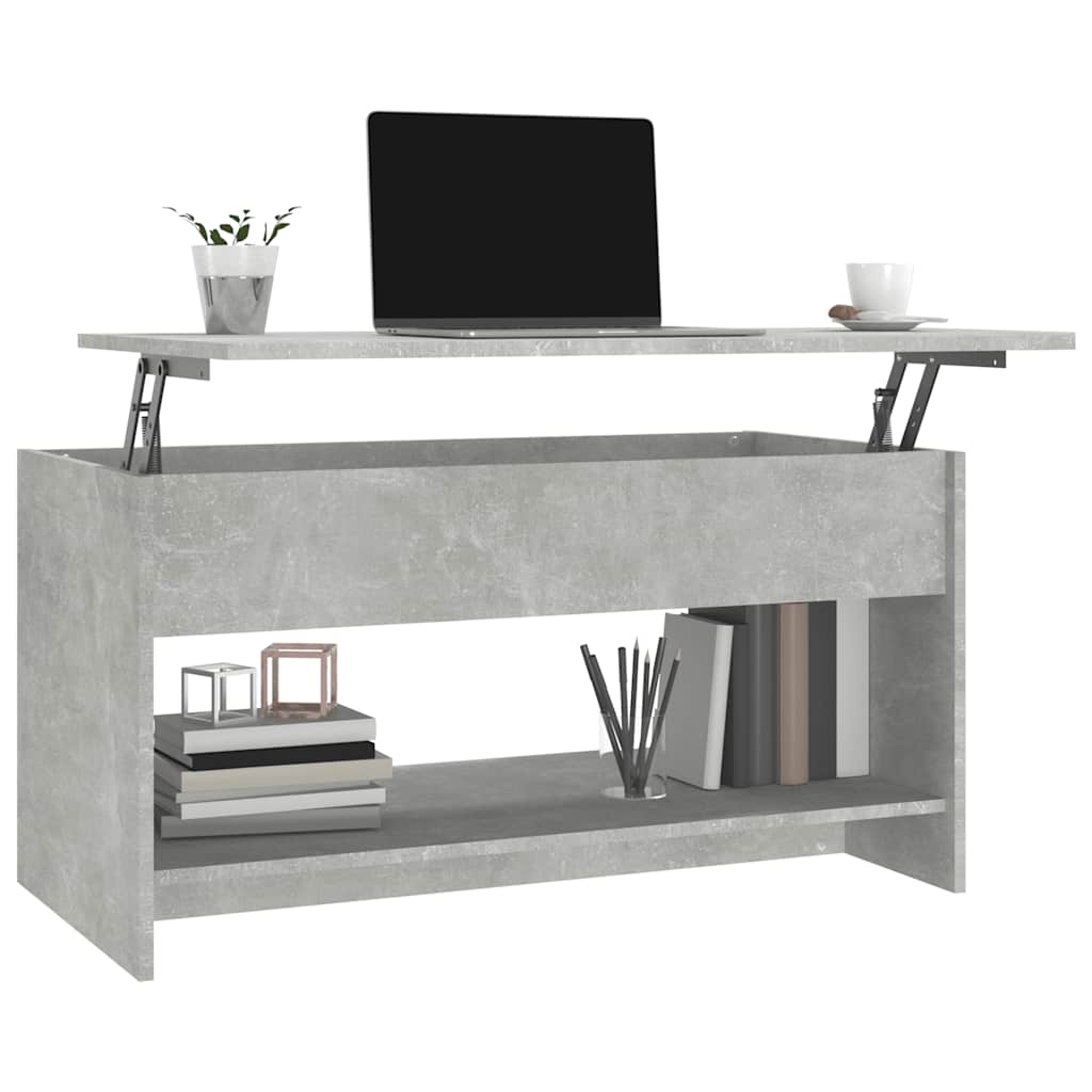 Stolić za kavu boja betona 102x50,5x52,5 cm konstruirano drvo