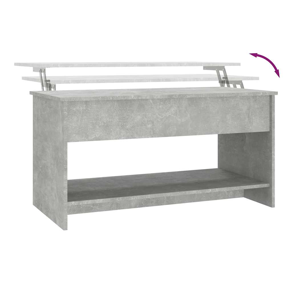 Stolić za kavu boja betona 102x50,5x52,5 cm konstruirano drvo