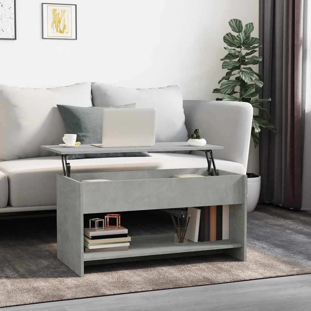 Stolić za kavu boja betona 102x50,5x52,5 cm konstruirano drvo