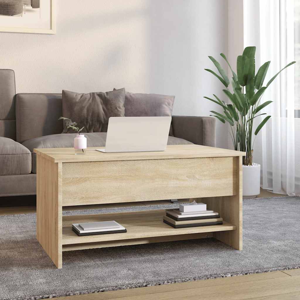 Stolić za kavu boja hrasta sonome 80x50x40 cm konstruirano drvo