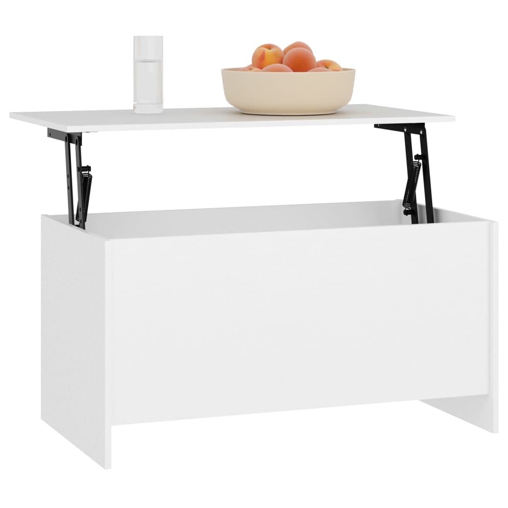 Stolić za kavu bijeli 102x55,5x52,5 cm od konstruiranog drva