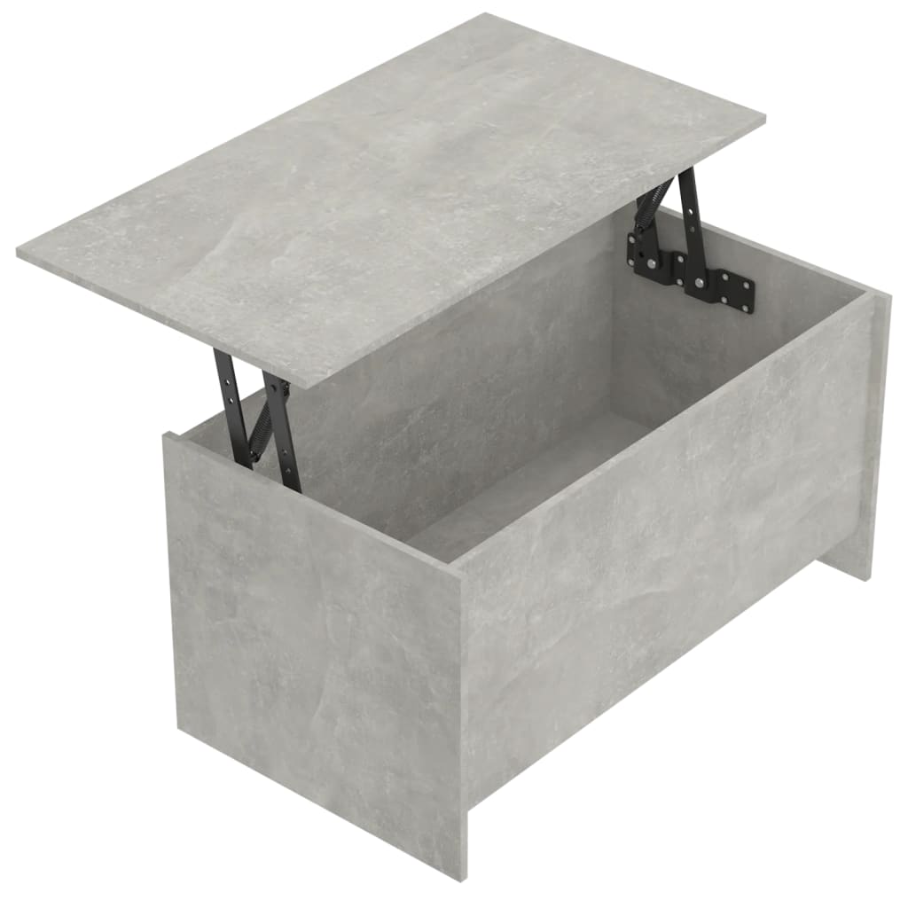 Stolić za kavu boja betona 102x55,5x52,5 cm konstruirano drvo