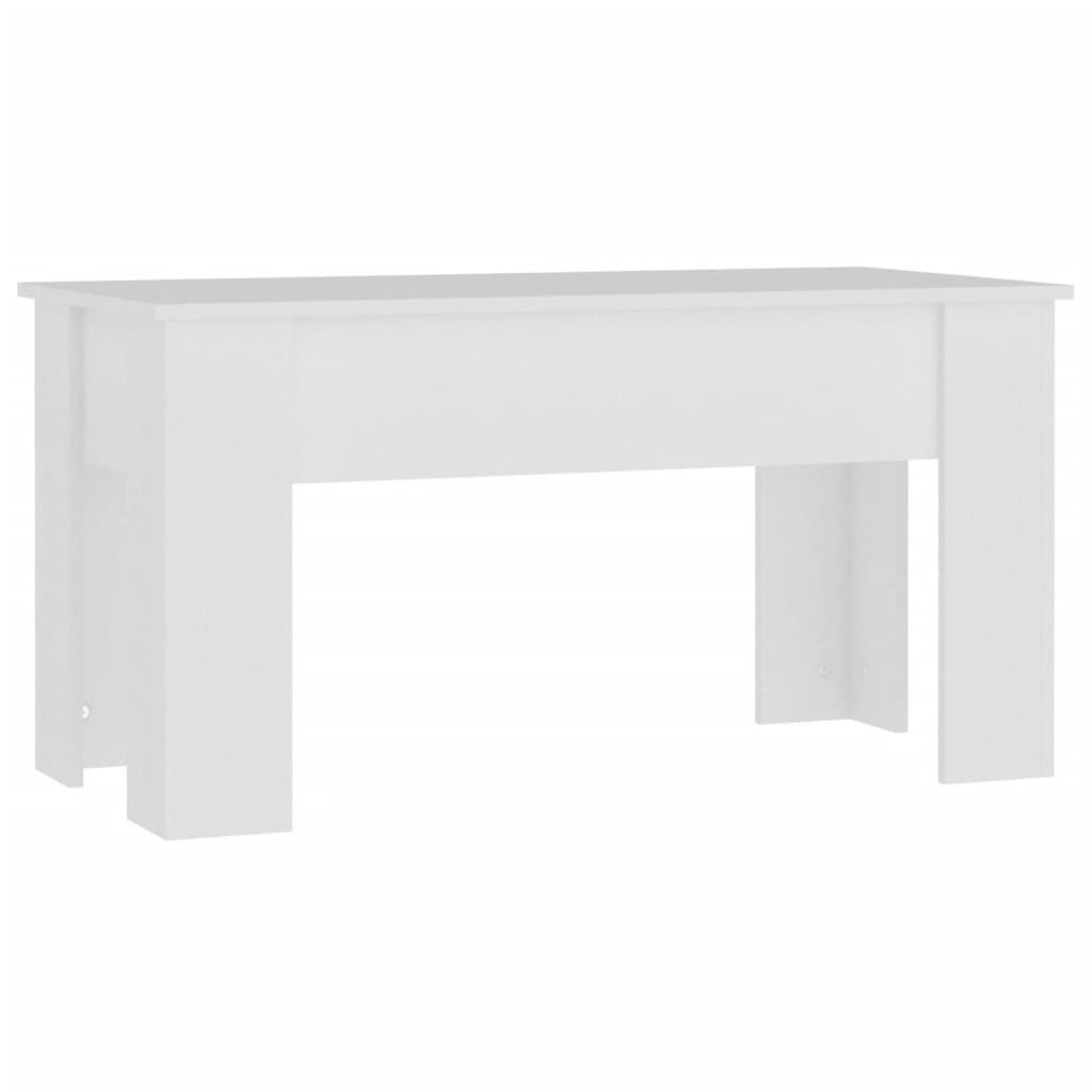 Stolić za kavu bijeli 101x49x52 cm od konstruiranog drva