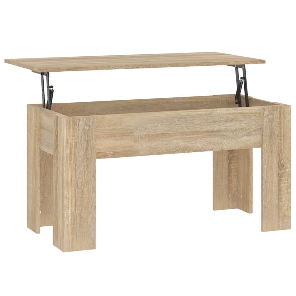 Stolić za kavu boja hrasta 101x49x52 cm konstruirano drvo