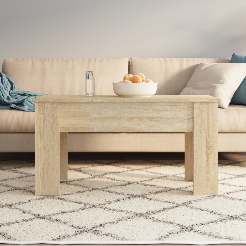 Stolić za kavu boja hrasta 101x49x52 cm konstruirano drvo