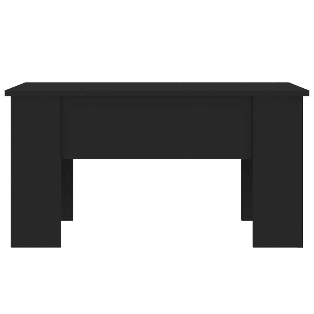 Stolić za kavu crni 79 x 49 x 41 cm od konstruiranog drva