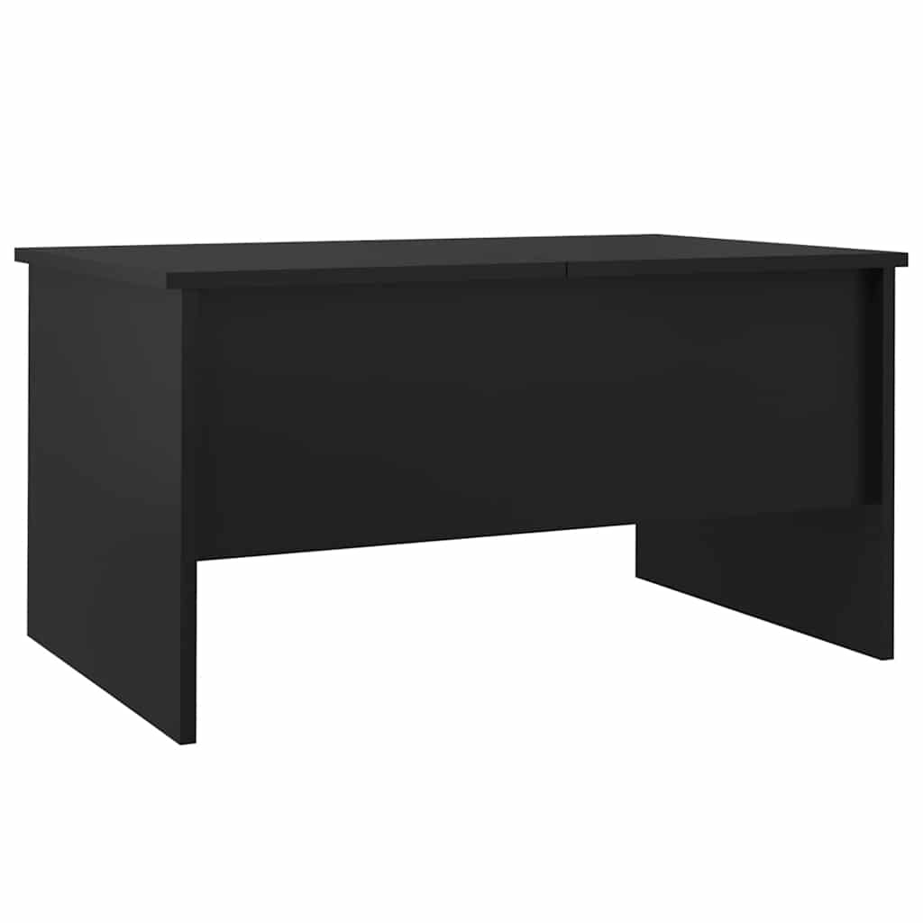 Stolić za kavu crni 80x50x42,5 cm od konstruiranog drva