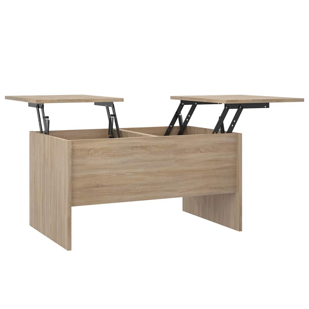 Stolić za kavu boja hrasta 80x50x42,5 cm konstruirano drvo