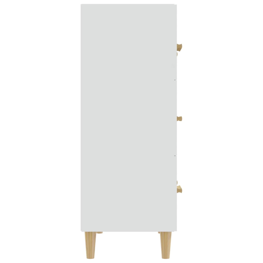 Komoda bijela 70 x 34 x 90 cm od konstruiranog drva