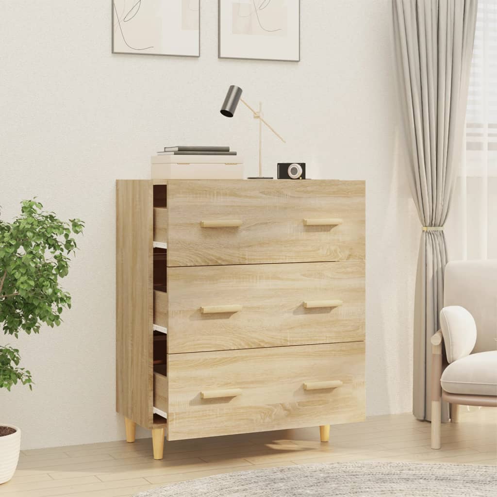 Komoda boja hrasta sonome 70x34x90 cm od konstruiranog drva