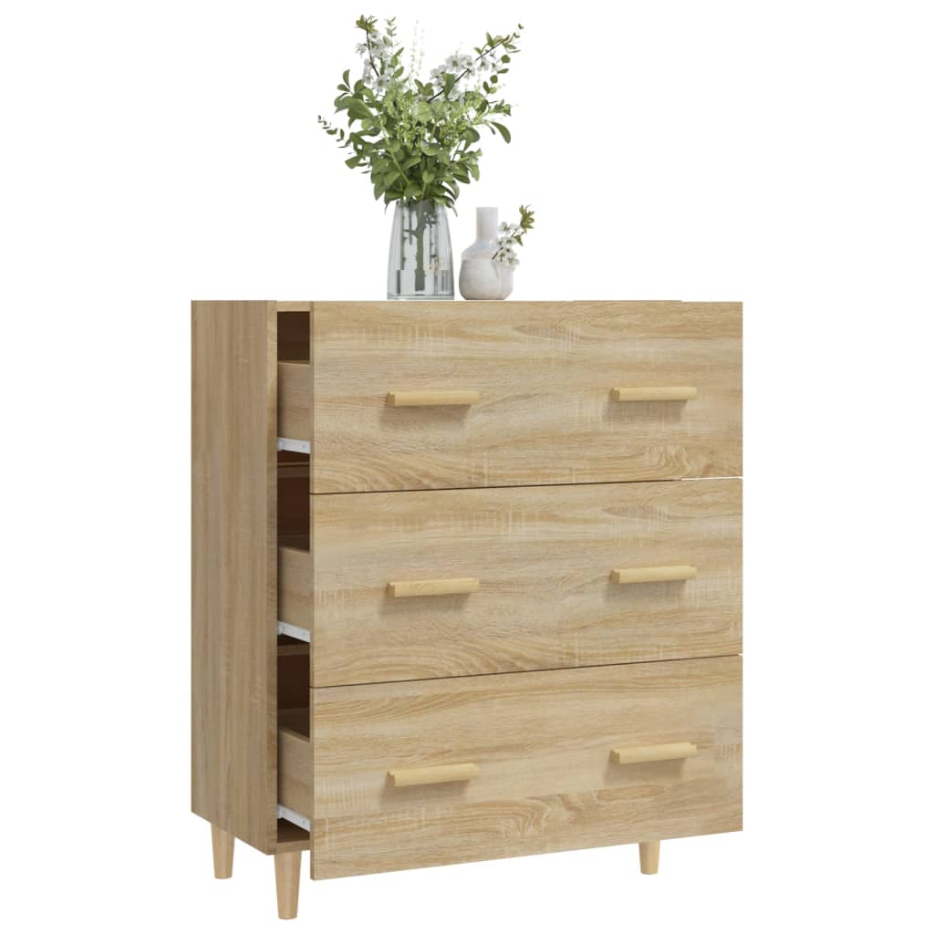 Komoda boja hrasta sonome 70x34x90 cm od konstruiranog drva