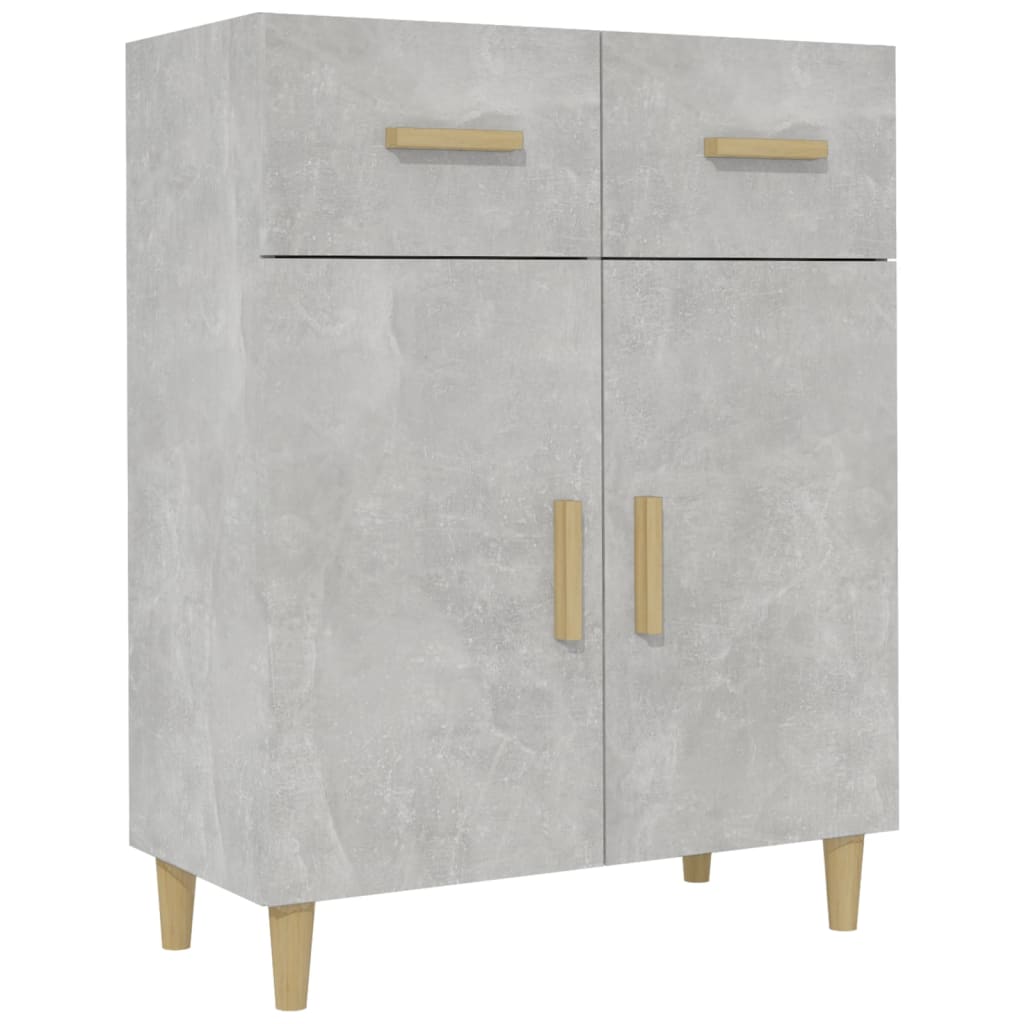 Komoda siva boja betona 69,5x34x89 cm od konstruiranog drva