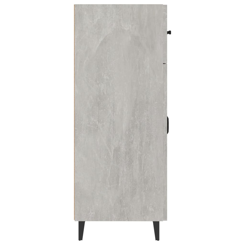 Komoda siva boja betona 69,5x34x90 cm od konstruiranog drva